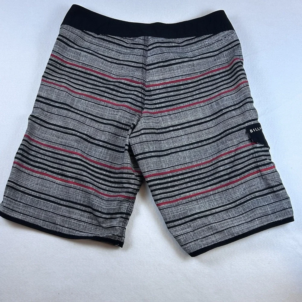 VTG. Billabong Lightweight Board‎ Shorts Platinum X Stretch Black & Gray 34 Mens